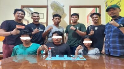 Tiga Orang Pelaku Pengedar Narkotika Diciduk Polsek Sabak Auh, 1 diantaranya Seorang Wanita