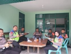Kapolres Pelalawan Kunjungi Koramil 09 Langgam Sambil Sarapan Bareng Sebagai Bentuk Sinergritas Polri Dan TNI