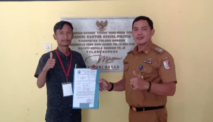 DPC PPDI Tulang Bawang Lampung Resmi Terima SKT dari Kesbangpol