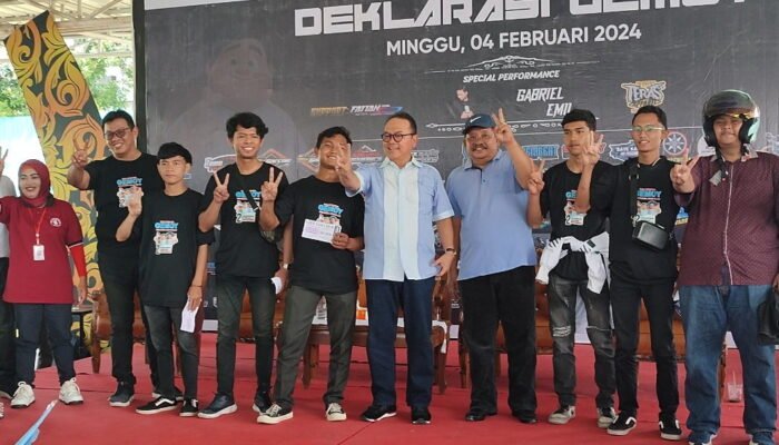 Dukungan 02 Menguat di Pekanbaru, Seribuan Gen-Z Konvoi Deklarasi Gemoy