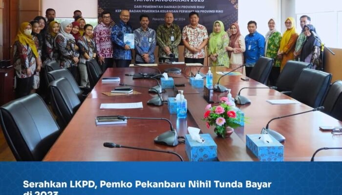 Serahkan LKPD, Pemko Pekanbaru Nihil Tunda Bayar di 2023