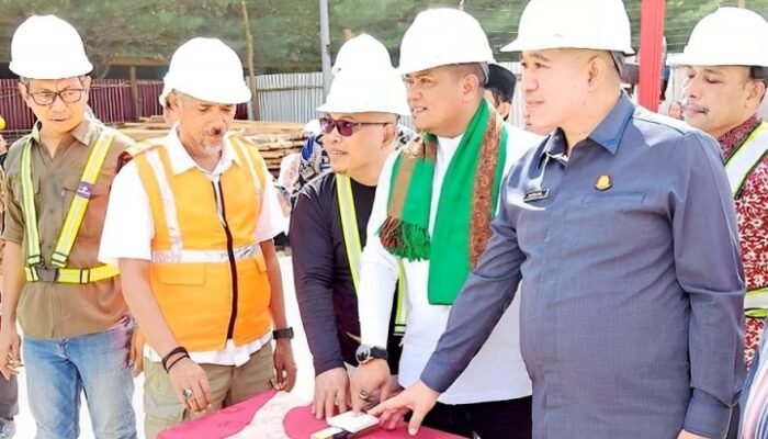 Pemancangan Pertama Perpustakaan Umum Daerah Kabupaten Pelalawan, Bupati Zukri Memimpin Langsung