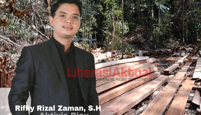 Maraknya Illegal Logging di Giam Siak Kecil, Rifky Minta APH Segera Bertindak!