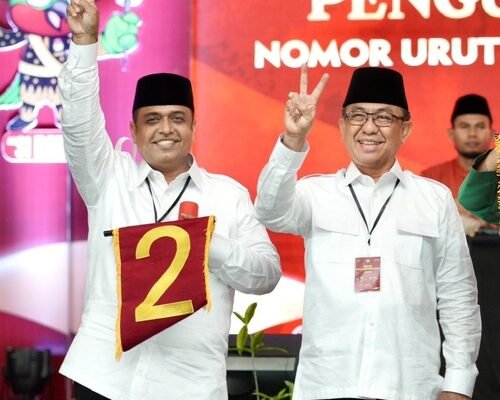 Nasir-Wardan Raih Nomor Urut 2, Isyarat Kemenangan Seperti Presiden Terpilih Prabowo Subianto