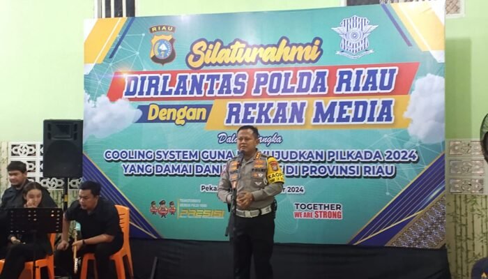 Ditlantas Polda Riau Gelar Kegiatan Cooling System untuk Wujudkan Pilkada Damai 2024 Bersama Insan Pers