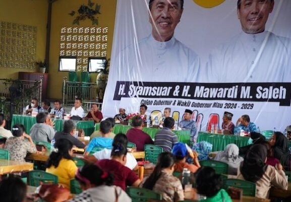 Syamsuar-Mawardi Disambut Antusias di Balai Raja, Berkomitmen Membangun Riau yang Lebih Inklusif dan Digital