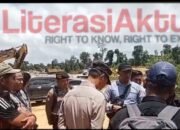 Belum Bayarkan Hak Anggota Dan Karyawan Ormas Pusaka Berau Tahan Unit CV.SAJP kontraktor PT.EPN Di Sukkan