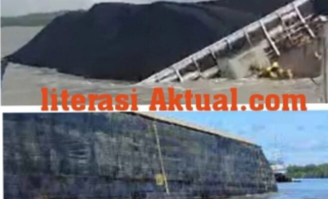 DLHK Berau Belum Bisa Pastikan Adanya Pencemaran Insiden Terbaliknya Tongkang Bermuatan Batu Bara