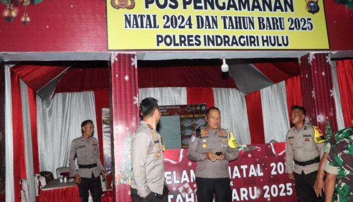 Kapolres Inhu Pastikan Pos Pam Siap Sambut Nataru, Berikan Arahan Pelayanan Prima
