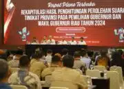 KPU Riau Gelar Pleno Rekapitulasi Hasil Penghitungan Suara Pilgubri 2024