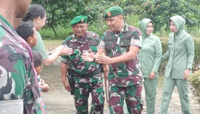 Dandim 0902 Berau Letkol Inf Rommy Sakti Melakukan Kunjungan Kerja di Wilayah Pesisir Selatan Berau
