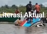 Miris..! Spied Bermuatan Penumpang Terbalik di Sungai Temangga Bulungan