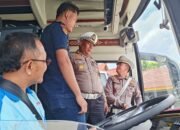 Antisipasi Kecelakaan, Ditlantas Polda Riau Periksa Ketat Bus dan Sopir Sebelum Berangkat