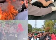 Demo HMI di Polda Kaltara Ricuh, Tiga Kader Terbakar Diduga Disiram Bensin oleh Oknum Polisi