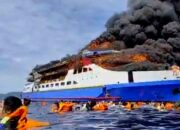 Lautan Jadi Neraka: KM Barcelona V Terbakar, Ratusan Penumpang Lompat ke Laut