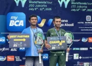 Bangga! Ganda Putra Indonesia Juara di Turnamen Tenis Internasional JITA Cup 2025