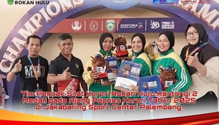 Tim Pencak Silat Korpri Rokan Hulu Raih Dua Medali di PORNAS KORPRI XVII Palembang
