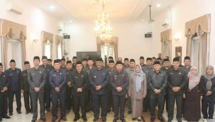 Lantik 4 Pejabat Tinggi Pratama, Bupati Asep Japar: Tunjukkan Kualitas Manajerial dan Jaga Kekompakan