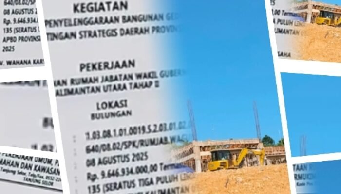 Diduga Molor Meski Kontrak Berakhir, Proyek Rumah Dinas Wagub Kaltara Disorot Publik