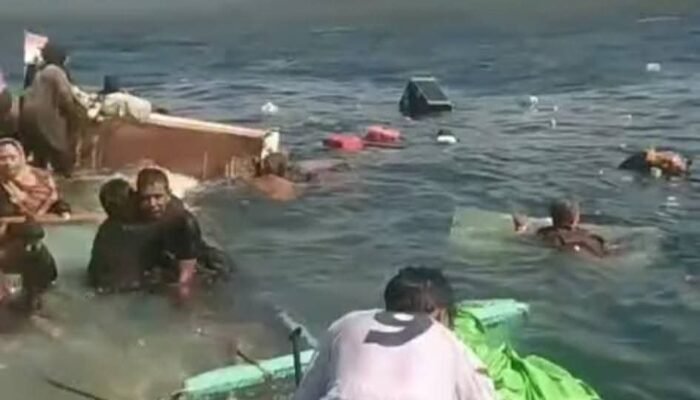 Dihantam Ombak Tinggi, Longboat Terbalik di Perairan Bibinoi,Tim SAR Masih Lakukan Pencarian Korban
