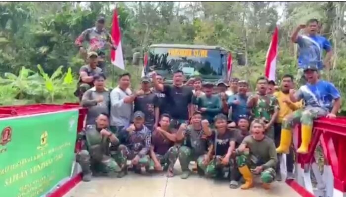 Yonzipur 13/Karya Etmaka Hadir untuk Masyarakat, Jembatan Jamur Ujung Ruas Takengon–Bireuen Rampung dan Ucapkan Terimakasih Kepada Presiden Prabowo