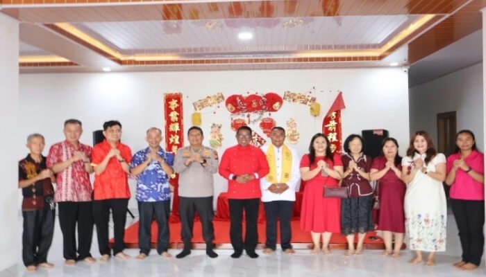 Bupati Zukri Dan Kapolres Pelawan Hadiri Perayaan Imlek 2577 Kongzili Di Vihara Setya Dhamyacakka, Wujud Toleransi Antarumat Beragama