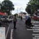 Anggota Polsek Rangkasbitung Polres Lebak Giat PAM Jalur Arus Lalulintas Kunker Mentri Menkopolhukam