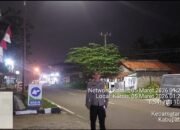 ANGGOTA POLSEK CIPANAS LAKSANAKAN PATROLI MALAM DAN AJAK WARGA JAGA KAMTIBMAS