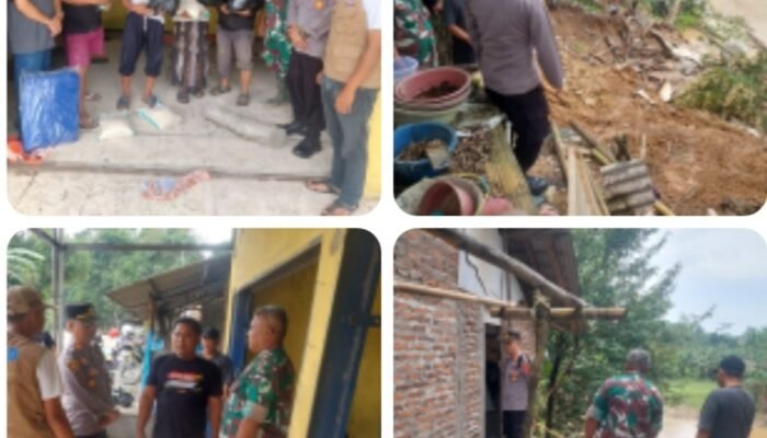 Pemberian Bantuan Kepada Masyarakat yang terdampak bencana Tanah longsor di Kp. Pasir Melati Rt 002 Rw 001 Ds. Tambakbaya Kec. Cibadak kab. Lebak.
