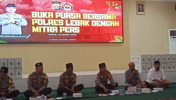 Kapolres Lebak Gelar Buka Puasa Bersama Insan Pers, Perkuat Sinergi Kepolisian dan Media