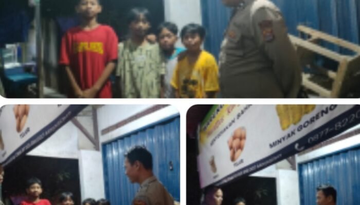Giat Patroli Malam Hari Personil Polsek Cimarga Polres Lebak