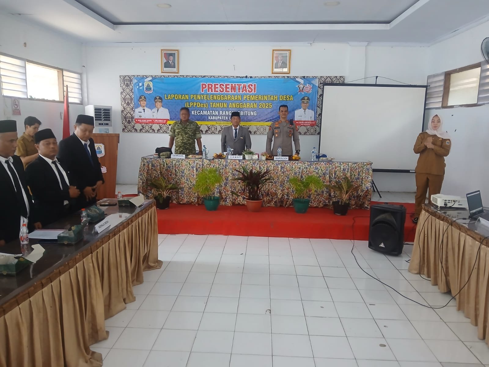 Kapolsek Rangkasbitung Polres Lebak Hadiri Presntasi LPPDes Tingkat Kecamatan Rangkasbitung