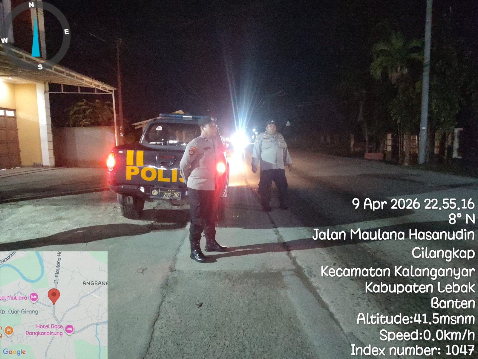 Kanit Samapta Polsek Rangkasbitung Polres Lebak Rutin Patroli Dialogis Cegah C3