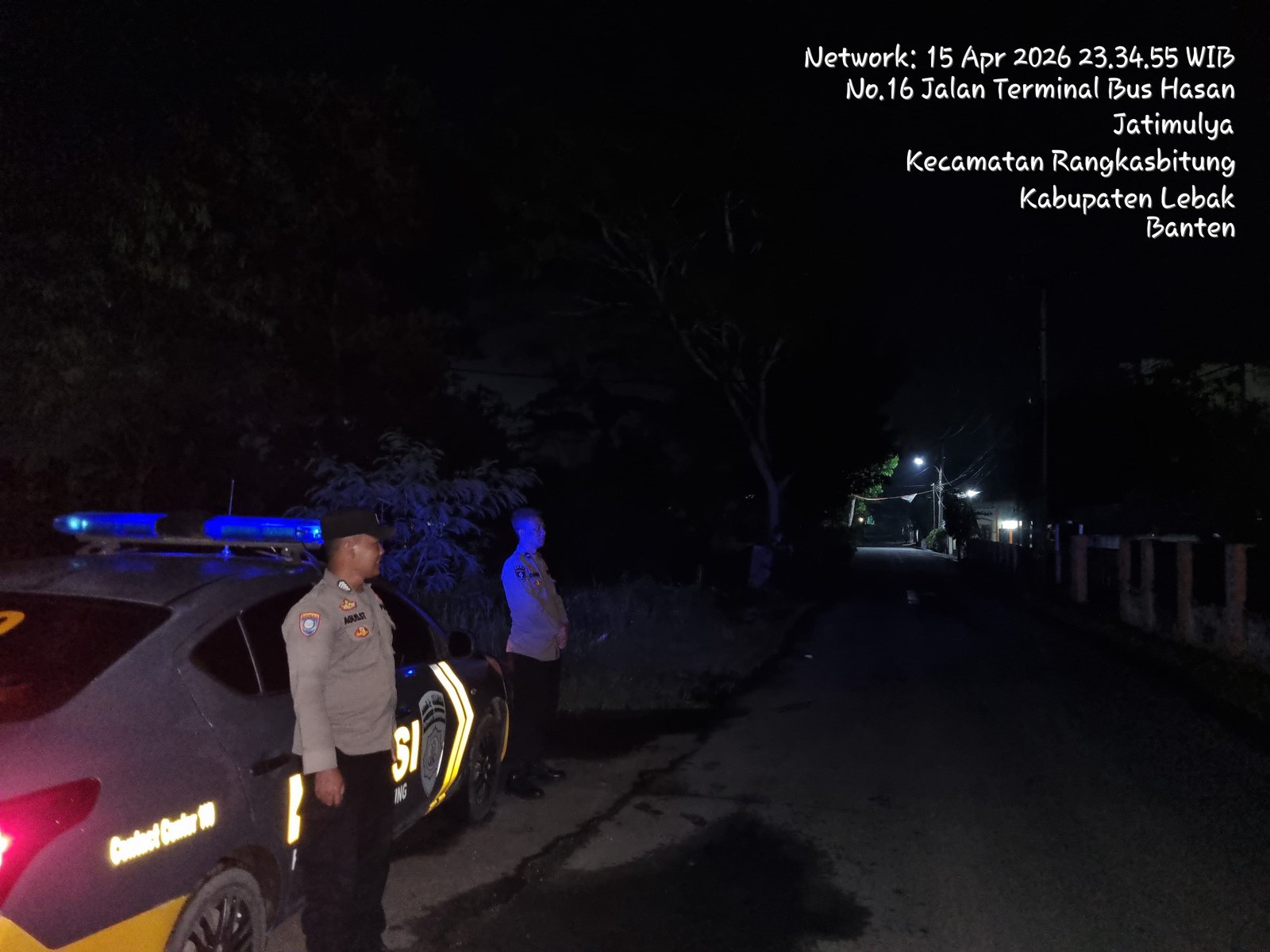 Patroli Kejalan TB.Hasan Rutin di Laksanakan Oleh Anggota Piket Polsek Rangkasbitung Polres Lebak