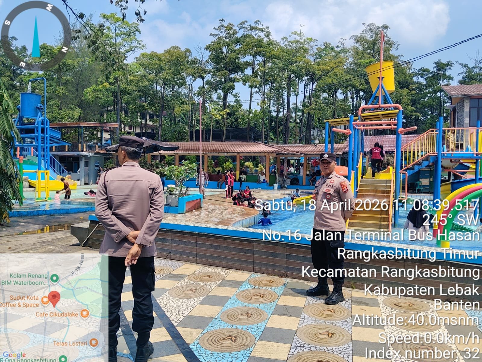 KSPKT III Polsek Rangkasbitung Polres Lebak Cek Wisata Kolam Renang Antisipasi Gangguan Kamtibmas