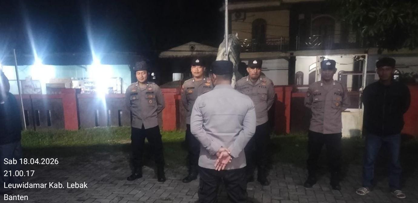 Kapolsek Leuwidamar Polres Lebak, Pimpin Apel Sekaligus Pelaksanaan Kegiatan (KRYD) Gabungan