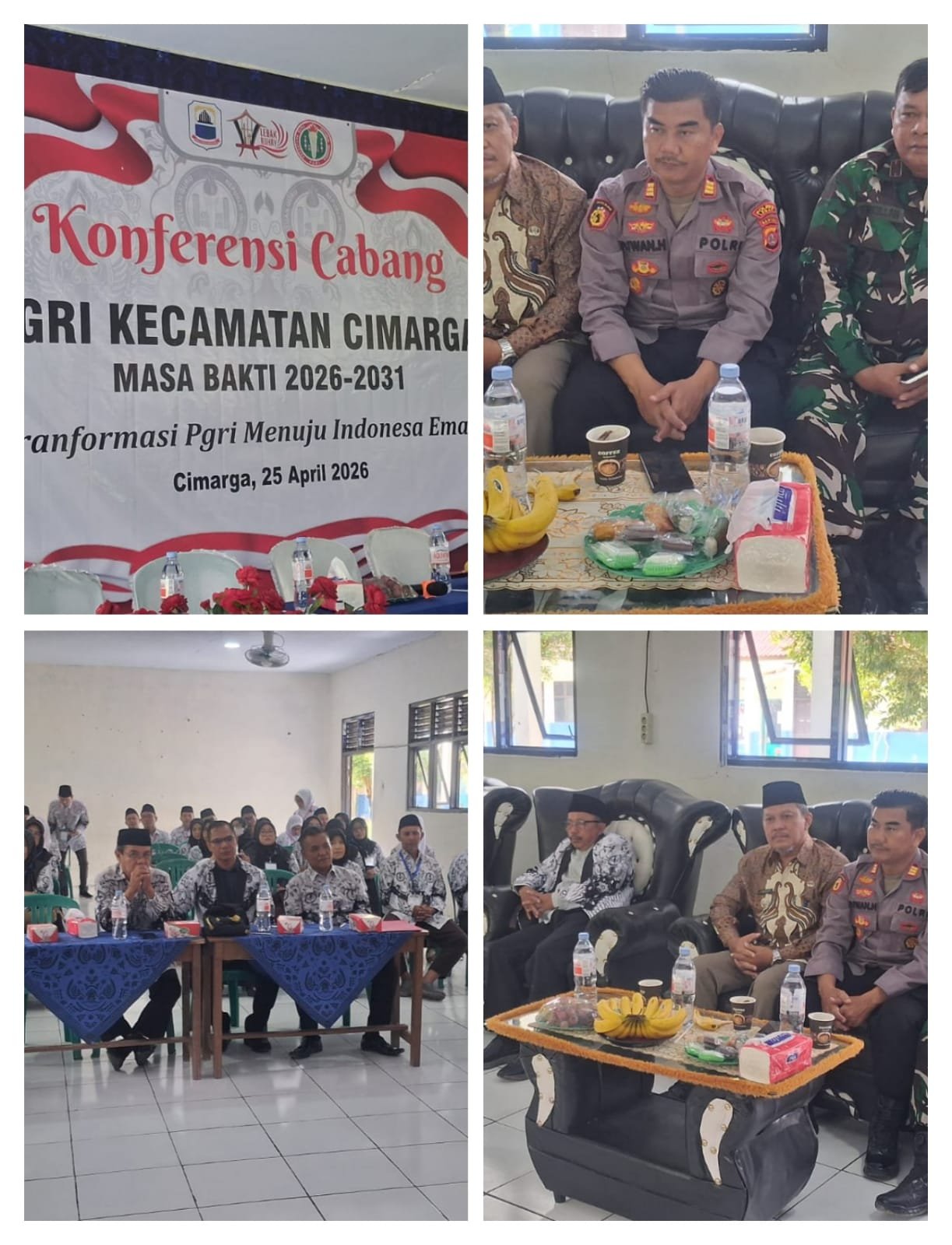 Kapolsek Cimarga Polres Lebak Hadiri Konferensi Cabang PGRI Kecamatan Cimarga