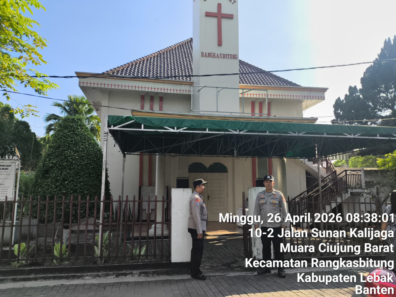 Antisipasi Gangguan Kamtibmas Polsek Rangkasbitung Polres Lebak Patroli Dialogis Ke Gereja Pasundan Rangkasbitung