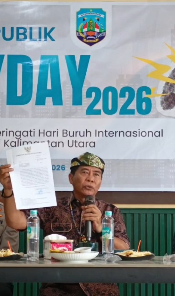 Mayday 2026 Kaltara : Gubernur Siap Bantu Biaya Perkara Buruh di PHI Kaltim
