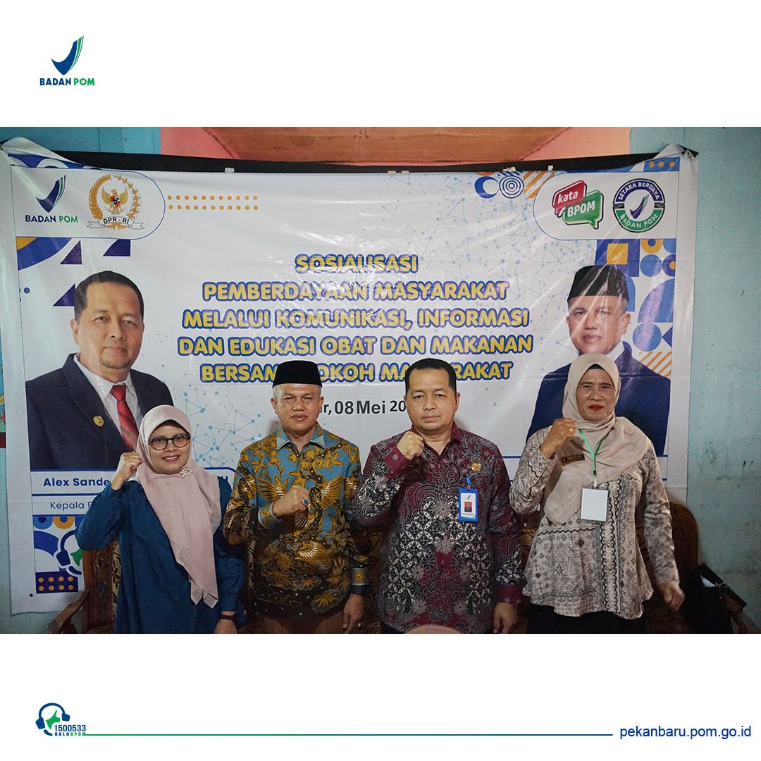 BBPOM Pekanbaru Edukasi Warga Kampar soal Kosmetik Aman dan Pencegahan Stunting