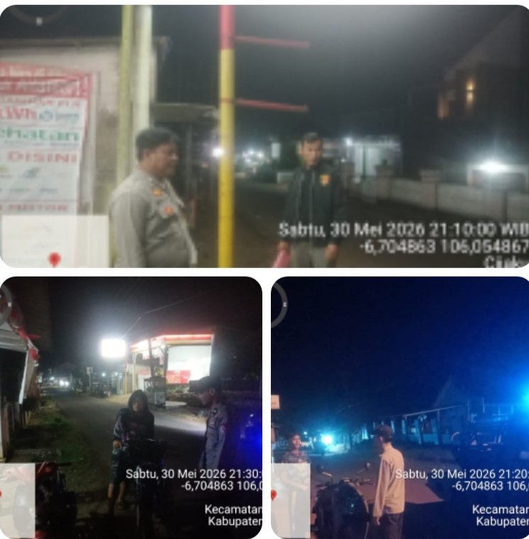 Antisipasi Begal dan Cegah Tp. C3 Polsek Cijaku Polres Lebak Rutin KRYD Patroli di Jam Kecil Antisipasi C 3.
