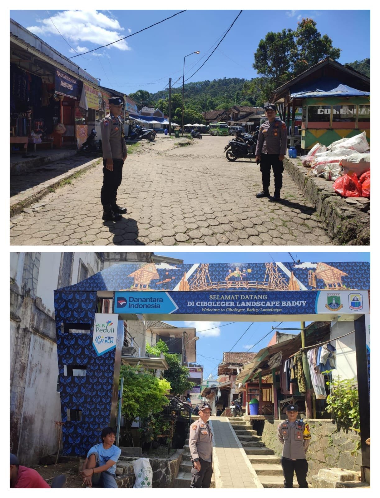 Pantau Situasi dan Berikan Keamanan, Personil Polsek Leuwidamar Polres Lebak Giat Patroli Wisata Baduy