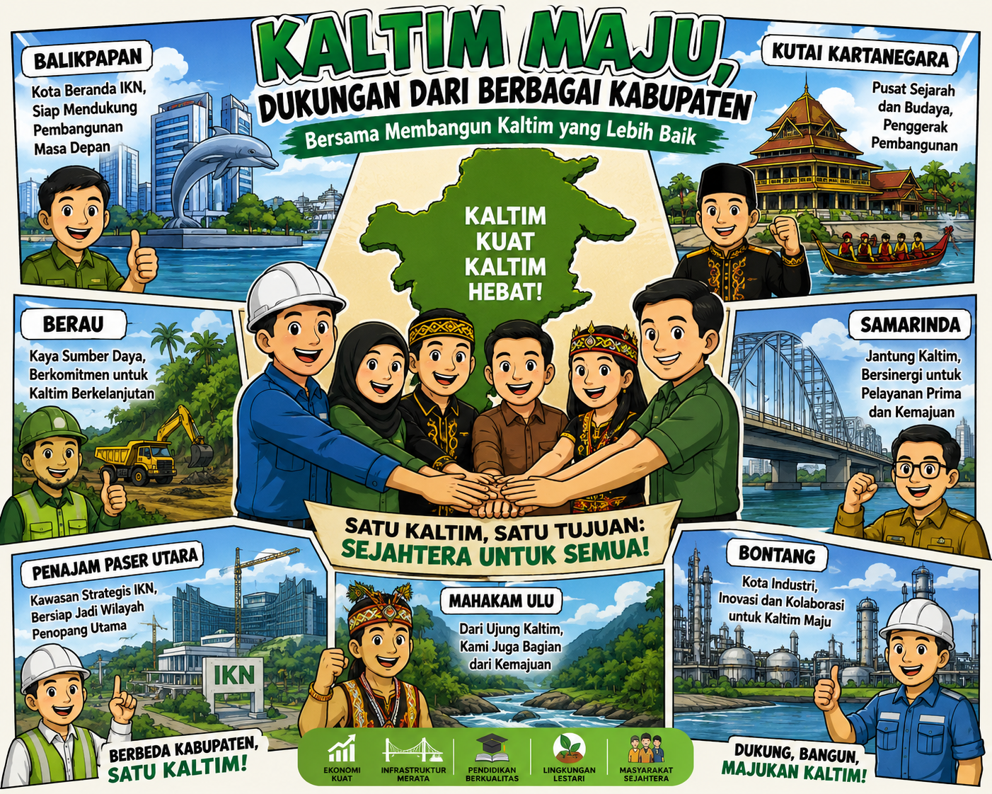 Arus Pendatang ke Kaltim Meningkat, SUPAS 2025: Hampir 30 Persen Penduduk Lahir di Luar Daerah