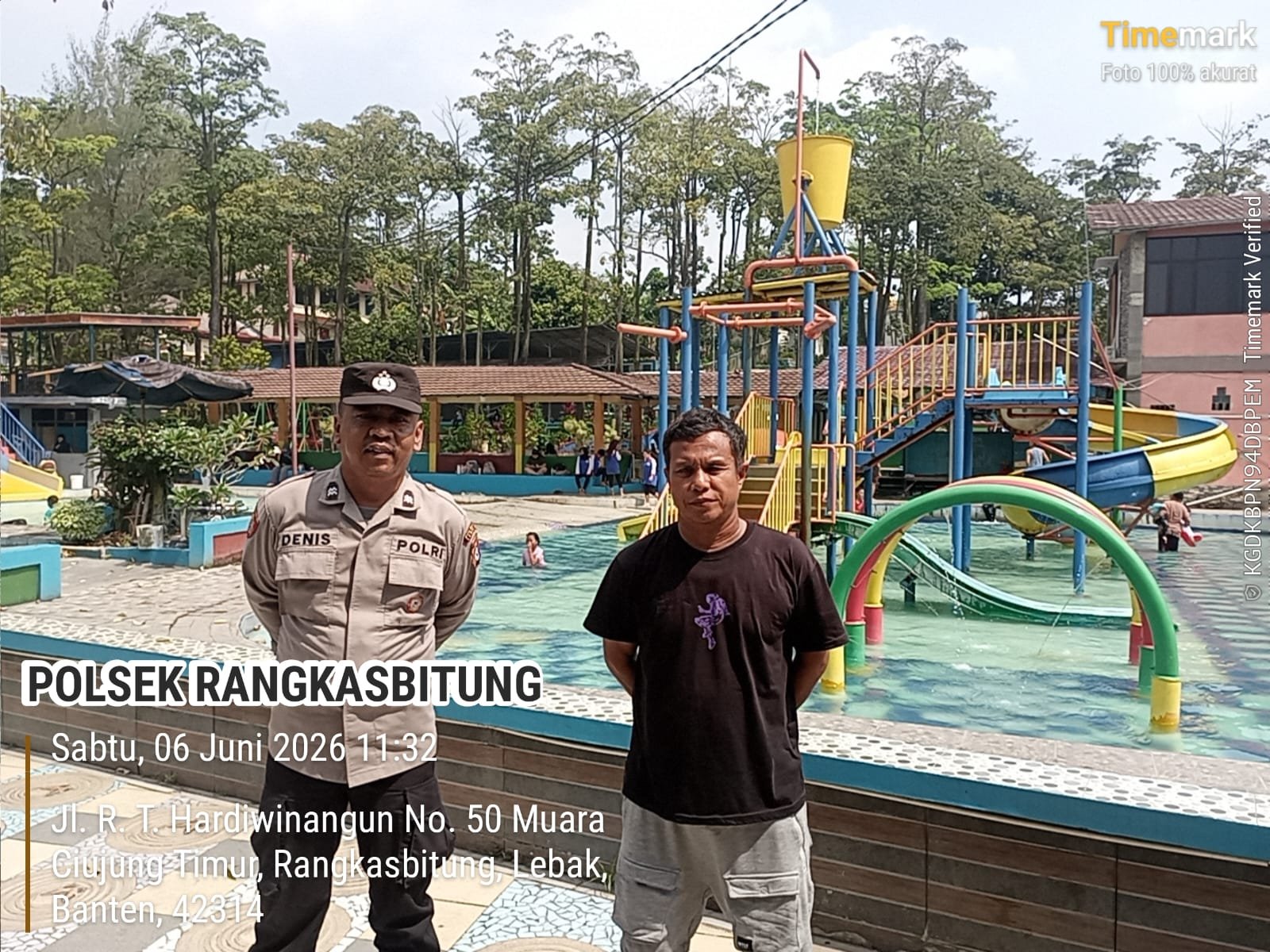 KSPKT Polsek Rangkasbitung Polres Lebak Patroli dan Monitorimg Tempat Wisata Kolam Renang,Antisipasi Gangguan Kamtibmas