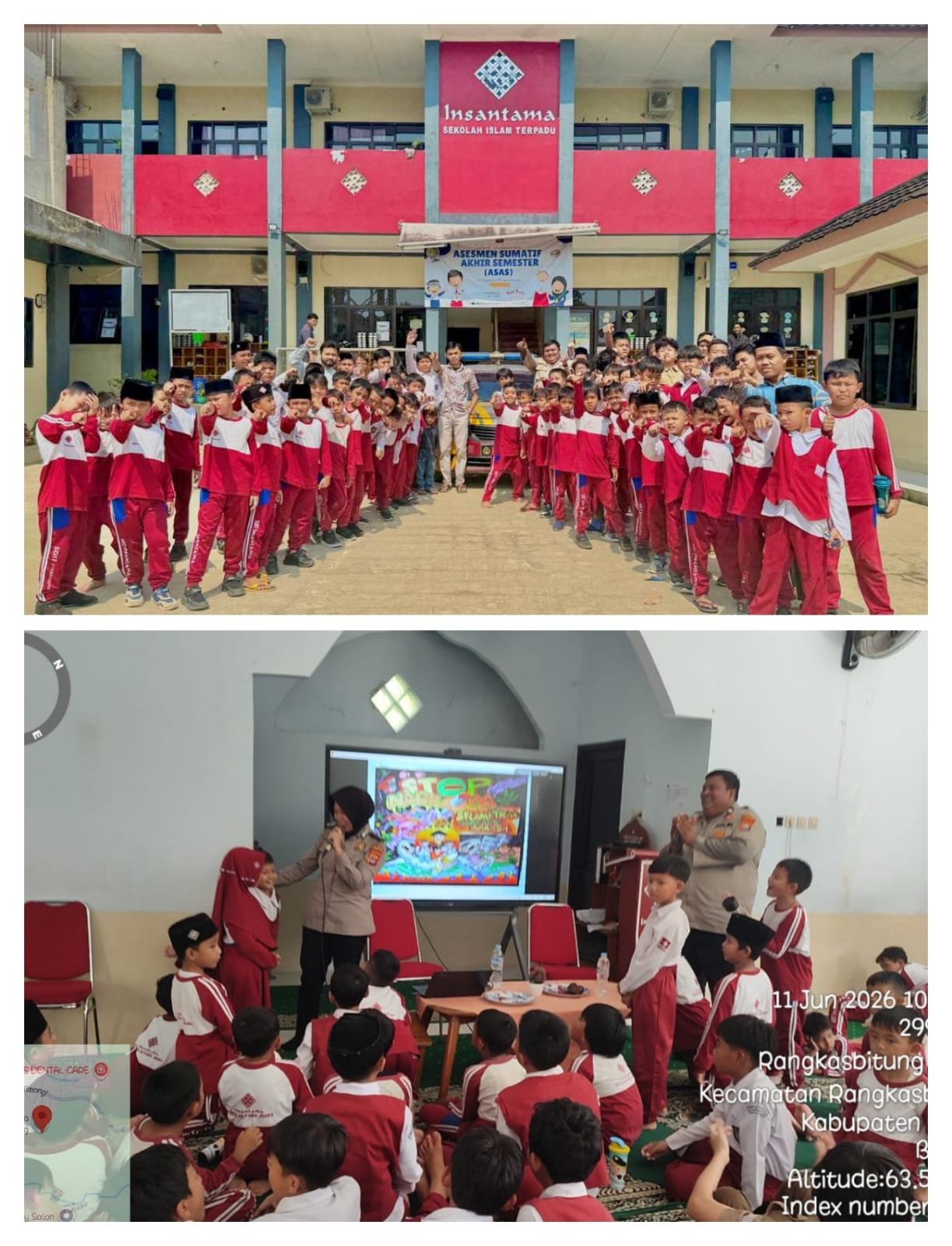 Sosialisasi Bullying dan Narkoba,Anggota Polsek Rangkasbitung Hadir di Sekolah SDIT Insantama Rangkasbitung