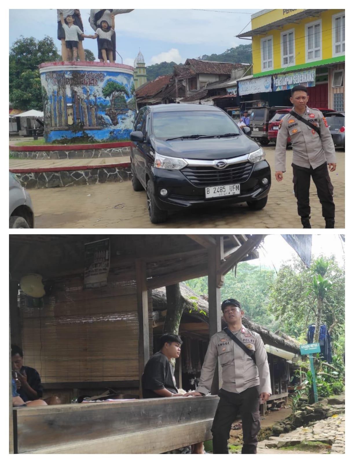 Pantau Situasi Dan Berikan Keamanan, Personil Polsek Leuwidamar Polres Lebak Giat Patroli Wisata Baduy