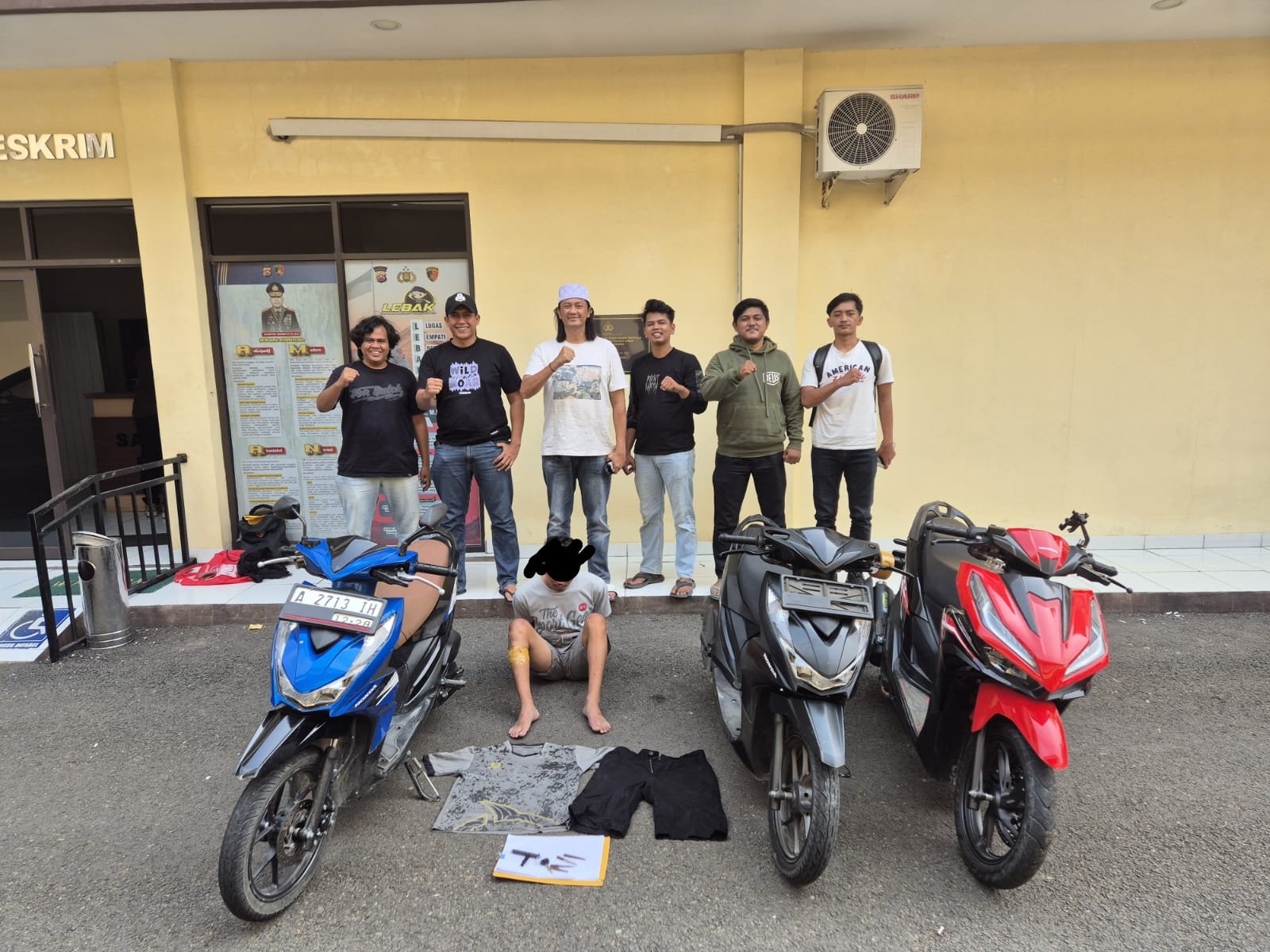 Satreskrim Polres Lebak Ringkus Pelaku Curanmor di Cimarga, Pelaku dan Barang Bukti berhasil diamankan