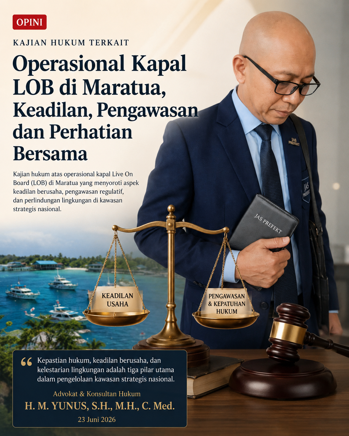KAJIAN HUKUM ADVOKAT & KONSULTAN HUKUM H. M. YUNUS, S.H., M.H., C. Med.
