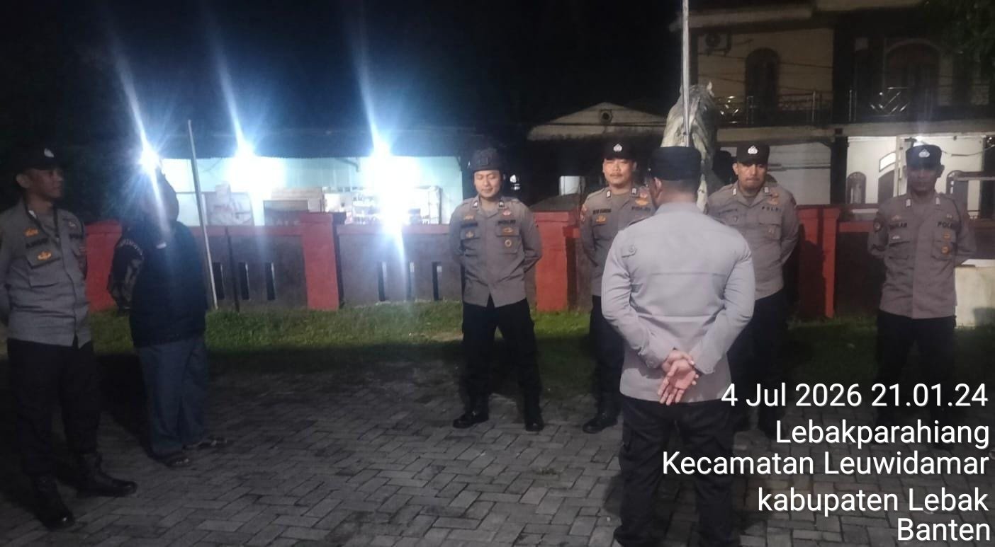 Kapolsek Leuwidamar Polres Lebak, Pimpin Apel Sekaligus Pelaksanaan Kegiatan (KRYD) Gabungan