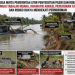 Demi Keselamatan Permukiman, Warga Tabalar Muara Minta Titik Penyedotan Pasir Ditata Pemerintah
